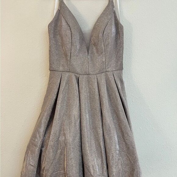 COPY - B Darlin Glitter Mesh Dress, - Picture 3 of 7